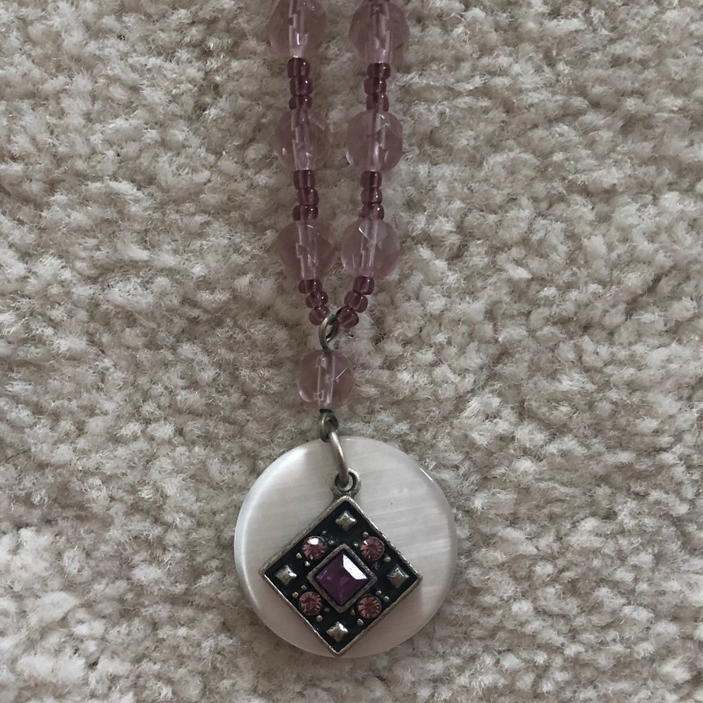 Crystal and Silver Necklace